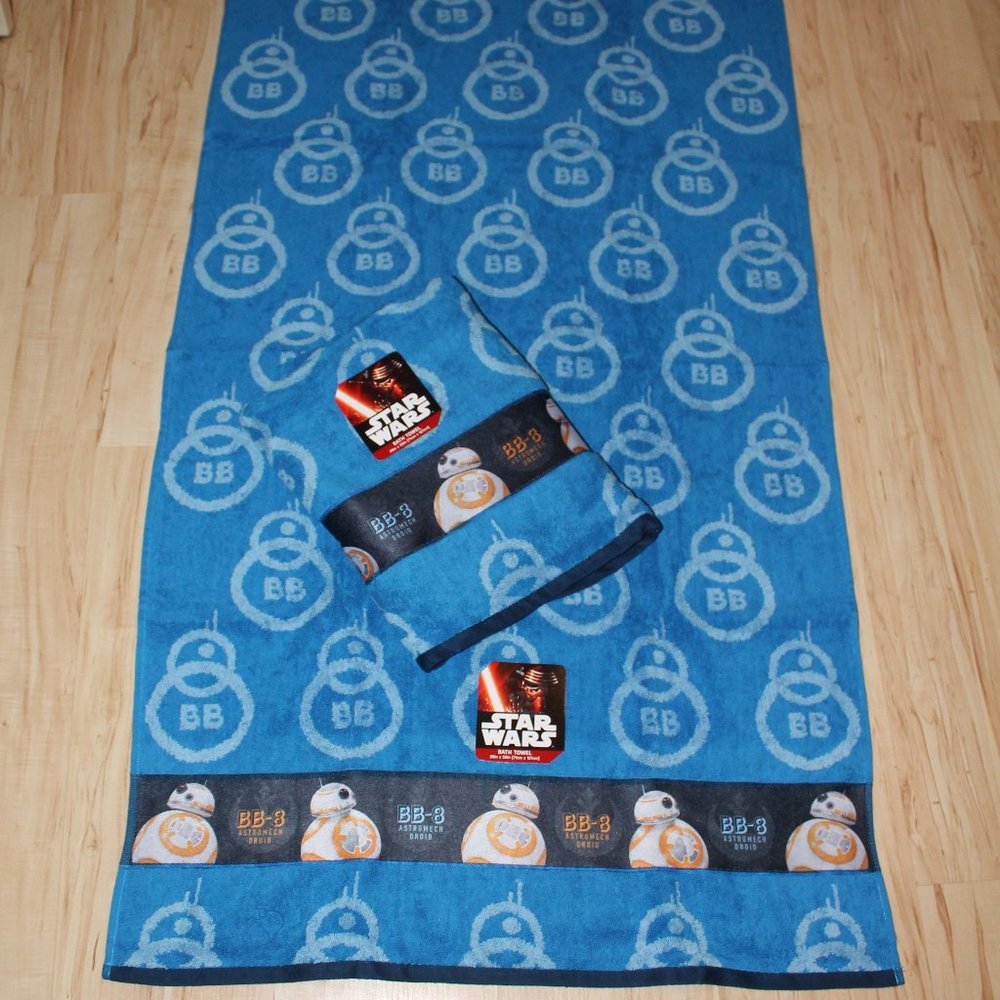 Disney Star Wars BB-8 Bath Towel Set NWT